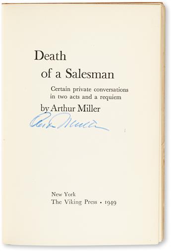 MILLER, ARTHUR. Death of A Salesman.